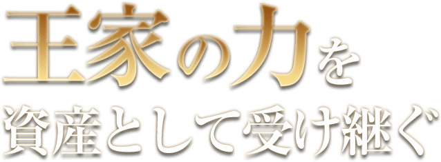 王家の力を資産として受け継ぐ